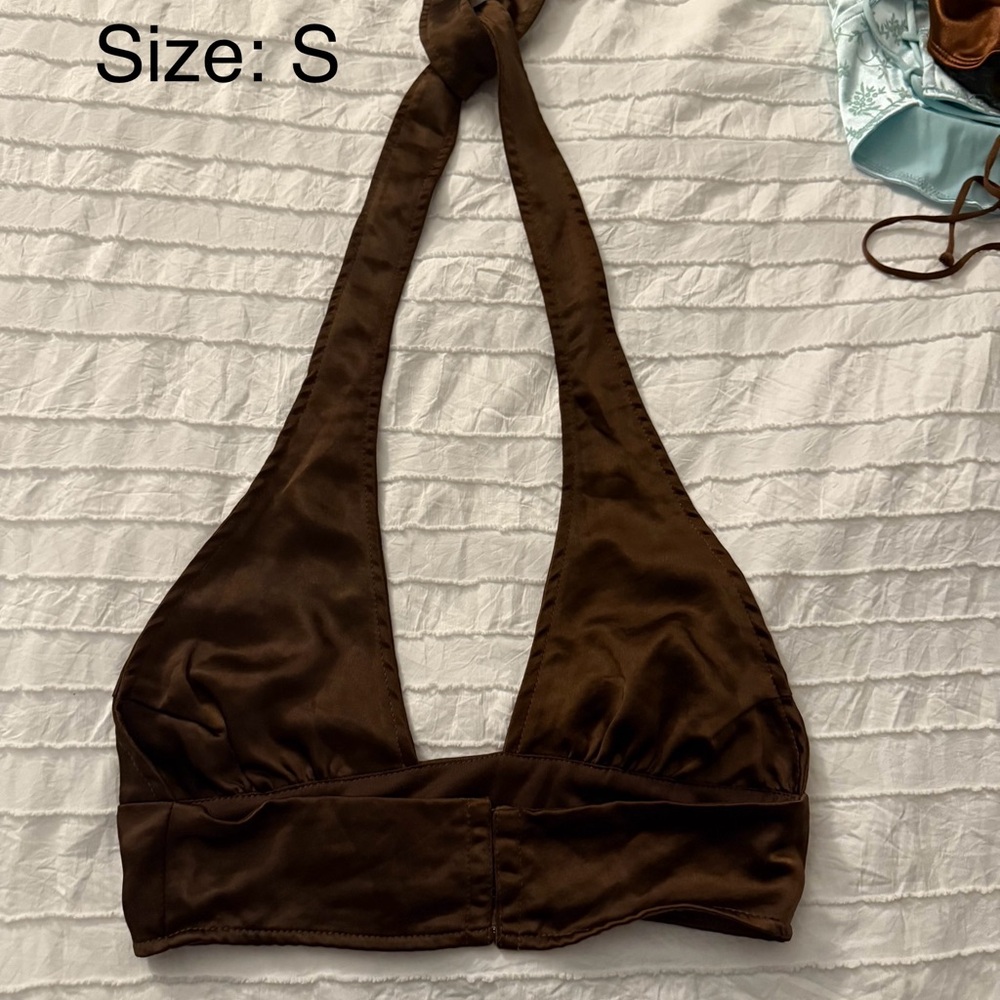 Brown Halter Top